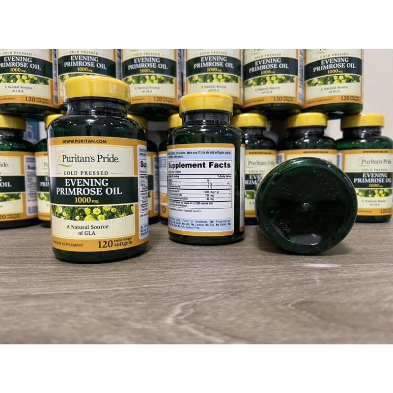 Viên Uống Bổ Sung Tinh Dầu Hoa Anh Thảo Puritan’s Pride Evening Primrose Oil 1000mg 120 viên của Mỹ