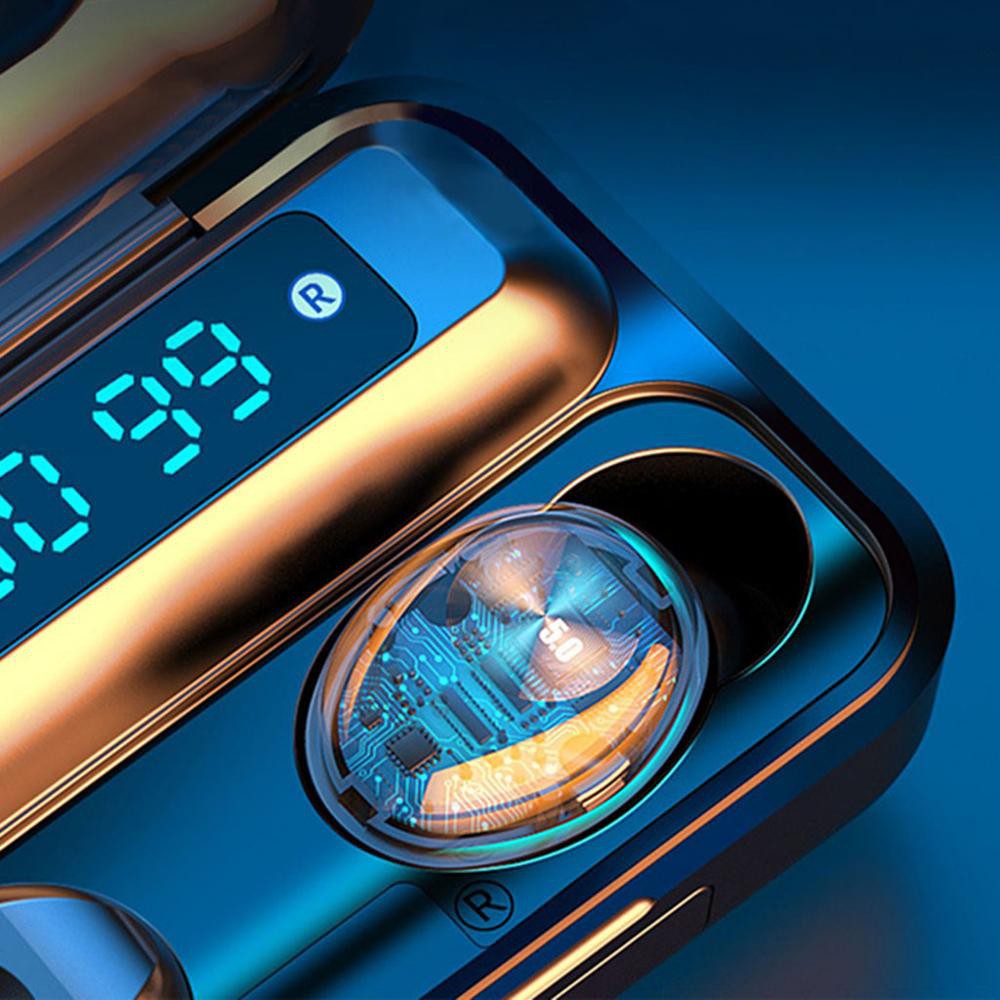 *Tai Nghe Bluetooth AMOI F9-10 PRO TWS Không Dây | nút cảm ứng | Hiển thị % pin, Dung Lượng 3500Mah