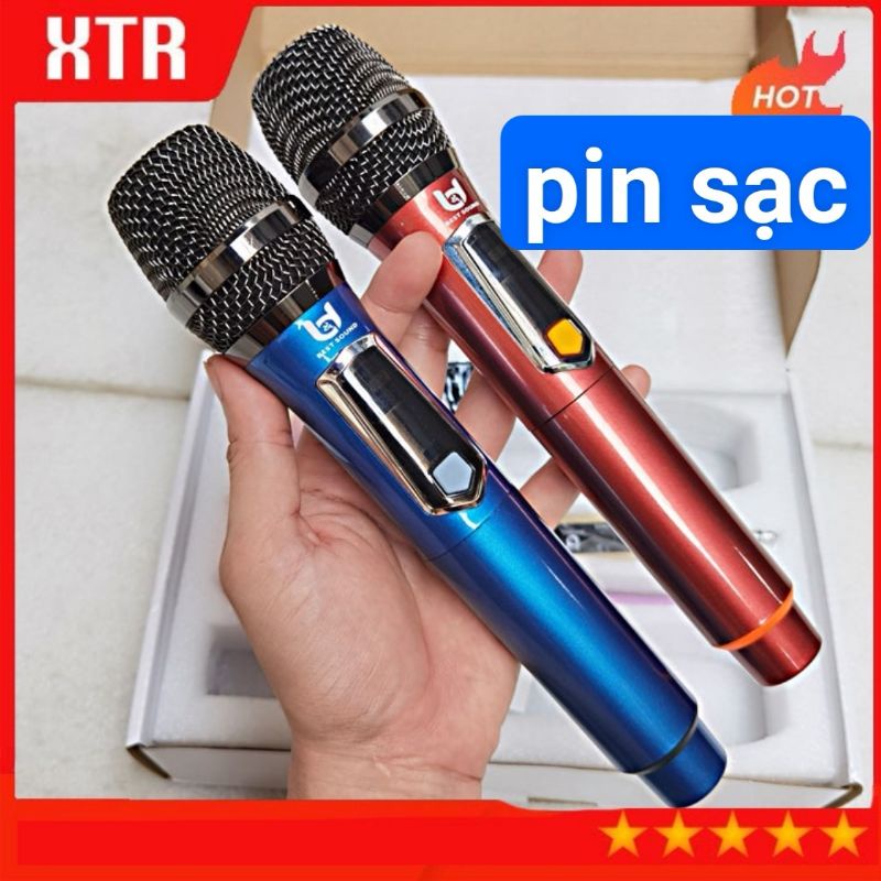 [Mã ELHACE giảm 4% đơn 300K] Micro Không Dây Karaoke V-W108, Mẫu Mới, Chuyên Dùng Cho Ampli, Loa Kéo, Hát Nhẹ