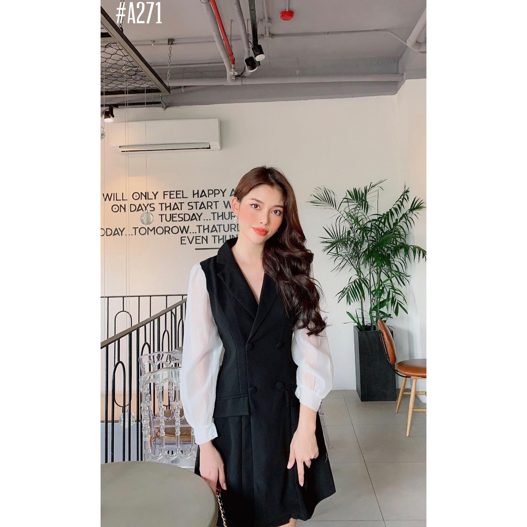 Đầm Nữ 🔥FREESHIP 🔥Đầm Công Sở Vest Tay Lưới | BigBuy360 - bigbuy360.vn