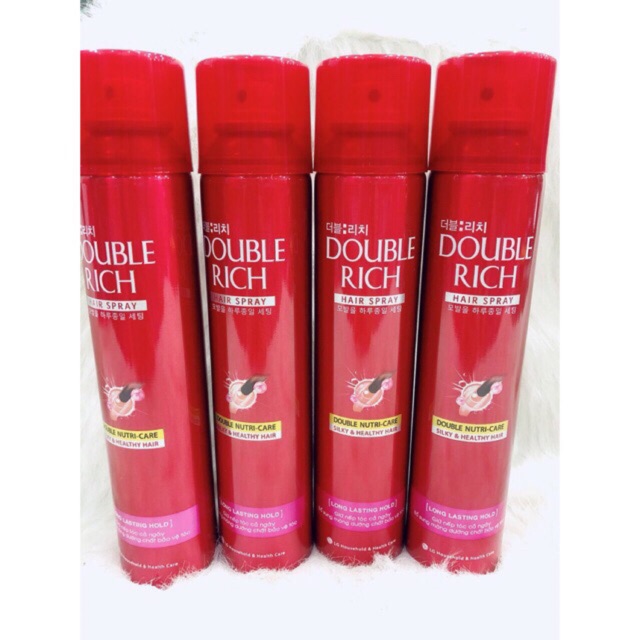 Keo xịt làm giữ nếp tóc DOUBLE RICH