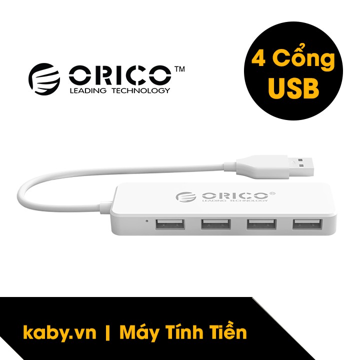 Hub USB ORICO 4 Cổng FL01-BK-BP - FL01-WH-BP - Bộ Chia USB ORICO 4 Port