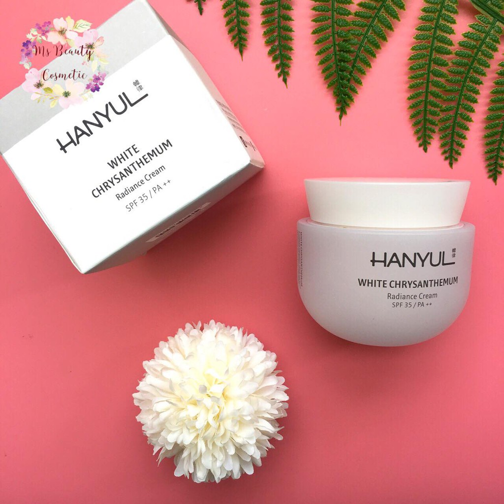 white chrysanthemum radiance sunscreen cream