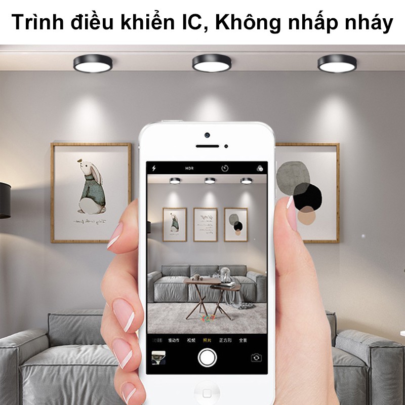 Đèn âm trần CHUANGYANG LED 3/ 5/ 10/ 15/ 25W 220V tiện lợi