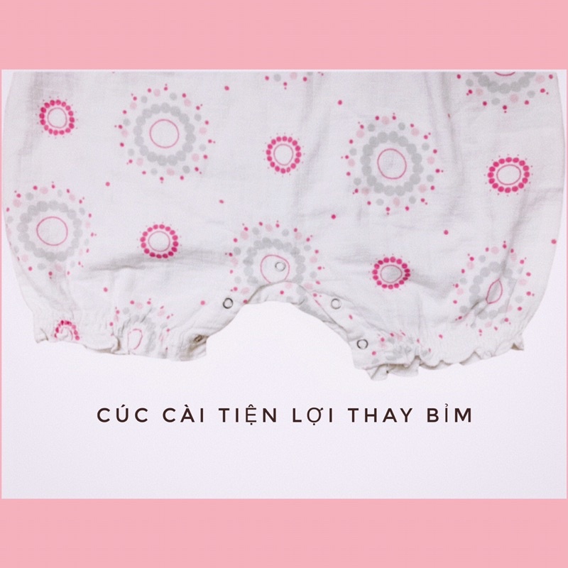 Romper/ body đùi xô Aden & anails co dãn cho bé gái từ 6m- 24m