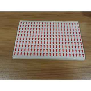 Tem mũi tên dán lỗi sản phẩm, tem ghi nhớ, tem mũi tên dán chú thích, Giấy decal mũi tên chữ nhật, Giấy phủ mũi tên đỏ.