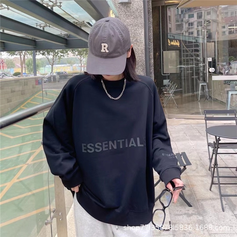 Áo Sweater Nam Nữ Essentials Nỉ Dài Tay Phong Cách Hàn Quốc Tay Dài Form Rộng | BigBuy360 - bigbuy360.vn