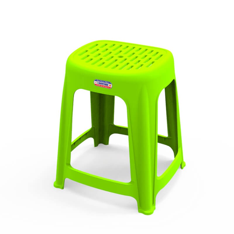 Ghế nhựa đẩu cao oval - mặt ghế lõm ôm mông, chất liệu nhựa dẻo siêu dai bền đẹp