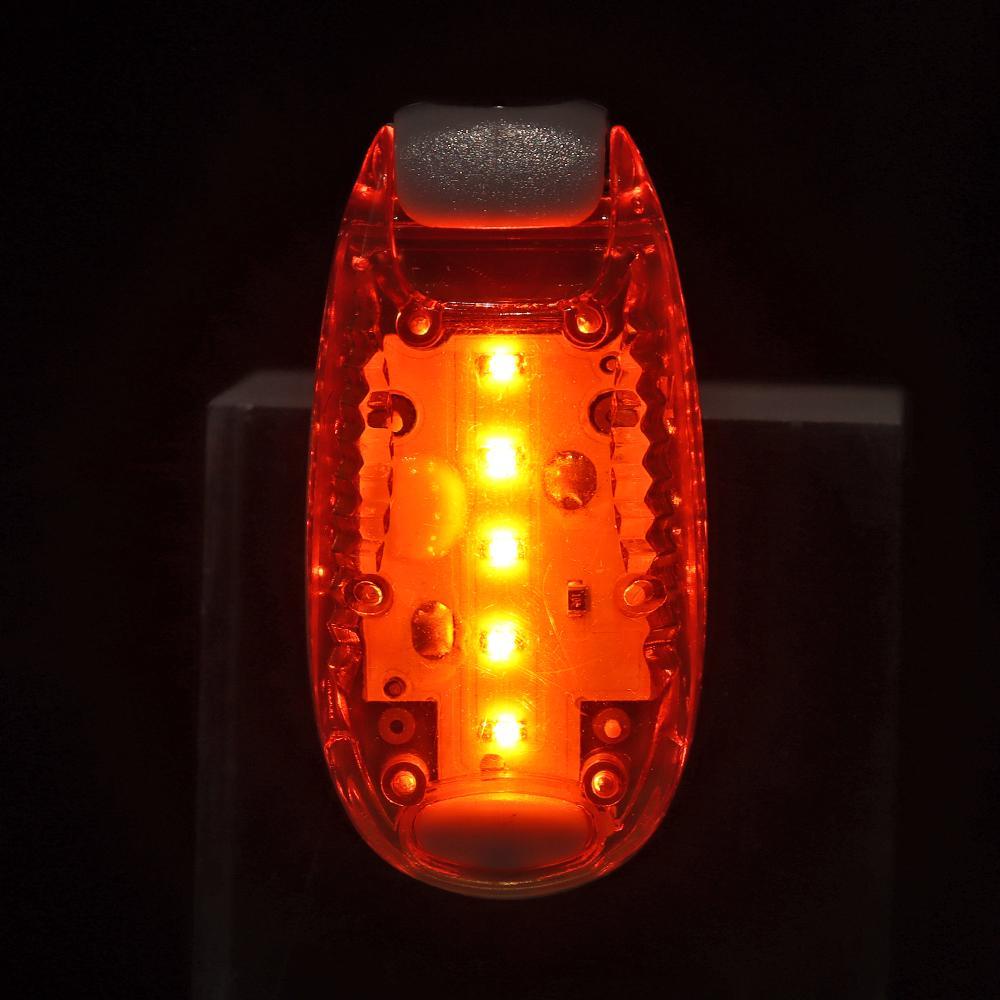 Đèn Led 5 Bóng Đeo Cổ Cảnh Báo Đa Năng Gắn Đuôi Xe Đạp Leo Núi / Chạy Bộ