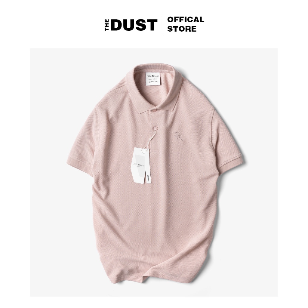 Áo thun Polo nam cổ bẻ DUST DENIM chất vải cotton dệt hạt gạo, thoáng khí, co giãn tốt