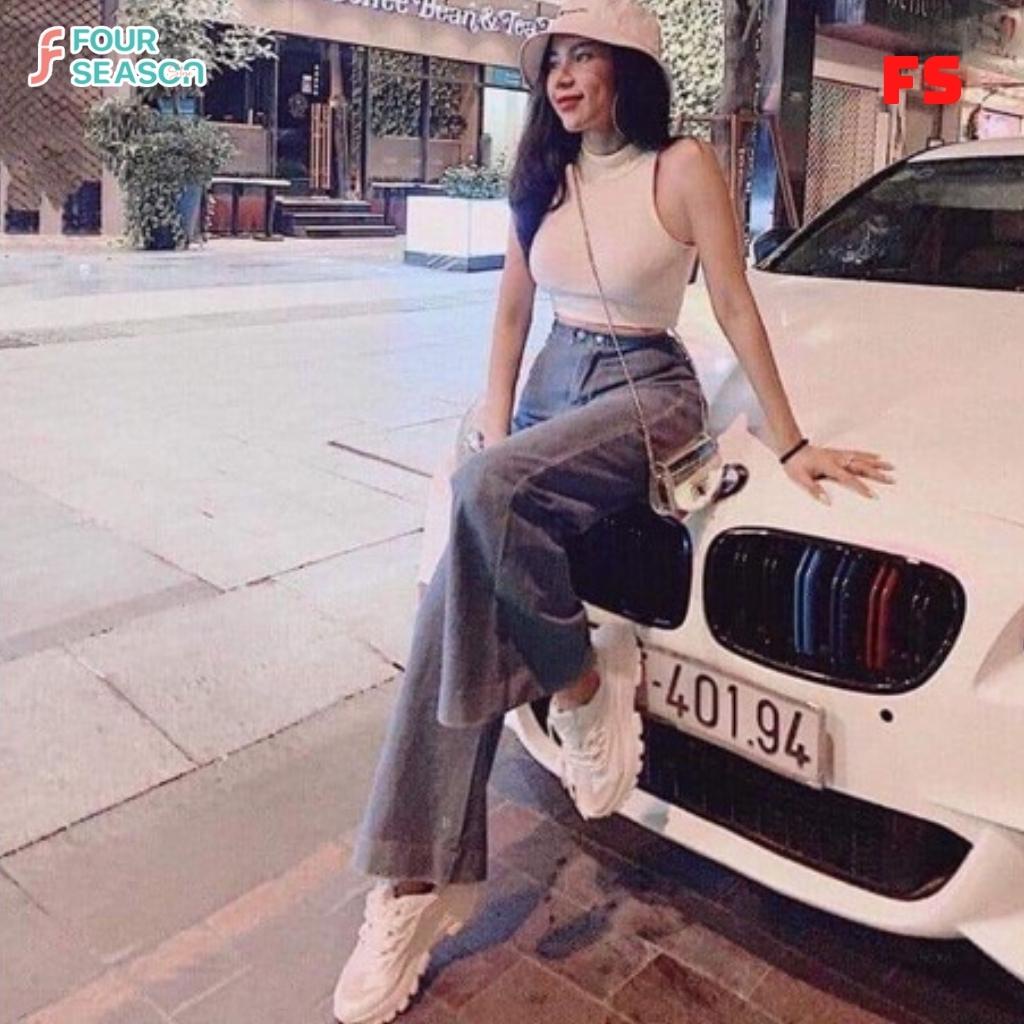 Áo croptop ba lổ cổ lọ ACT09 4S áo thun nữ chất vải mềm mịn chất lượng