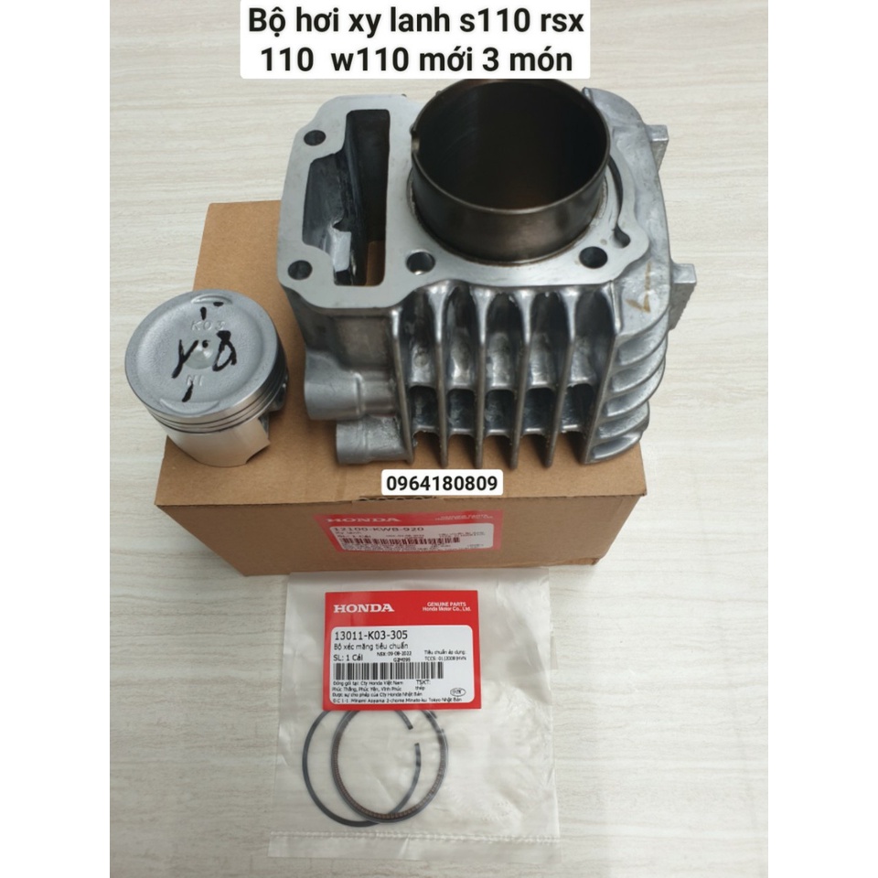 Bộ Hơi xy lanh s110 RSX 110  W110 Các đời xe số chế cơ chính hãng HONDA