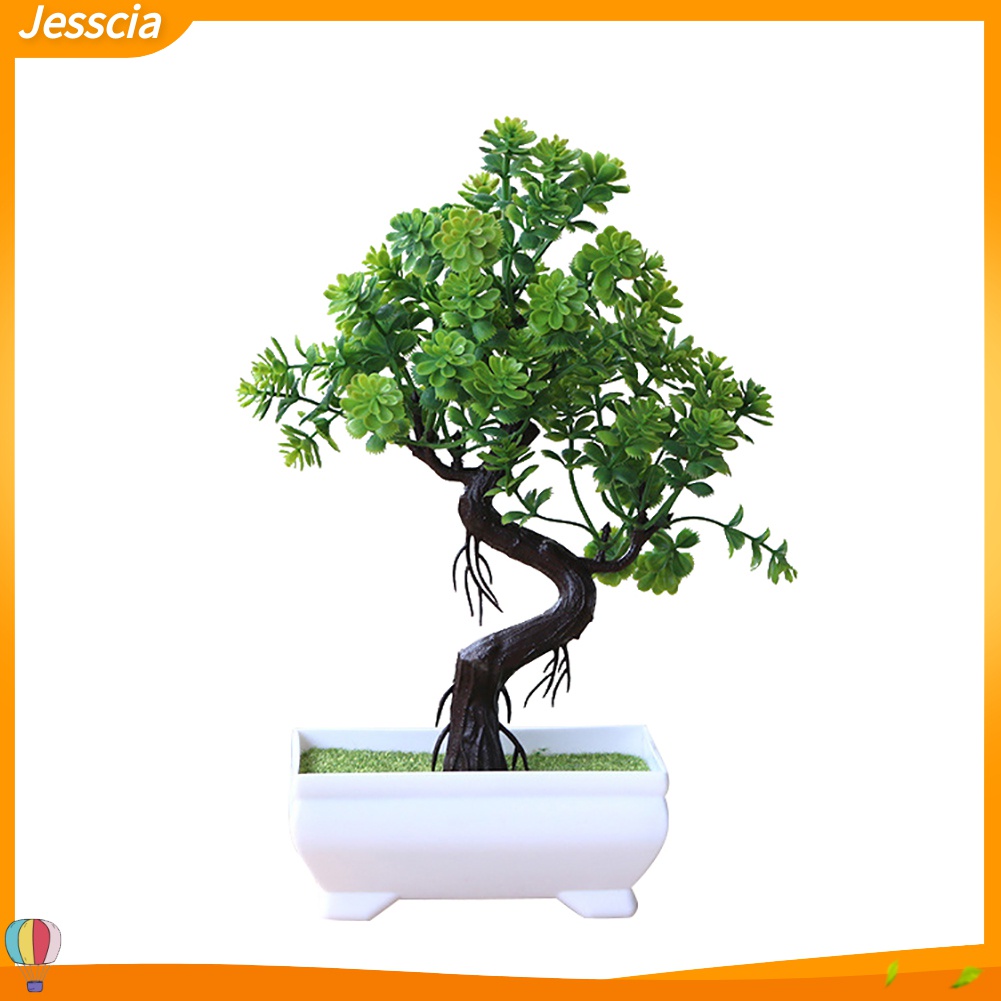 Jessica| Chậu Cây Bonsai Giả Trang Trí Bàn Làm Việc
