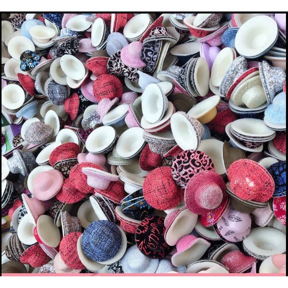 (p143-24) 5 cái mũ nhỏ làm trang trí thủ công đường kính 5,4cm