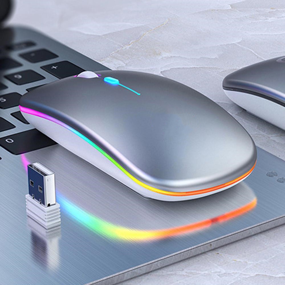 Chuột không dây IVORY 2.4G có đèn LED nền chuyên dụng cho chơi game