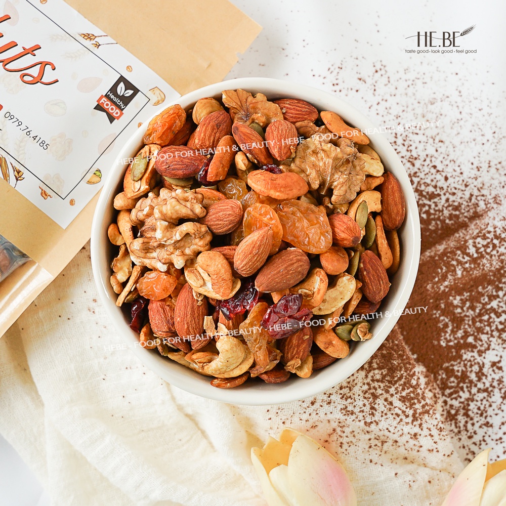Mix Nuts Granola Full Hạt Nướng Mật Ong (Rất Ít Yến Mạch) by Hebe