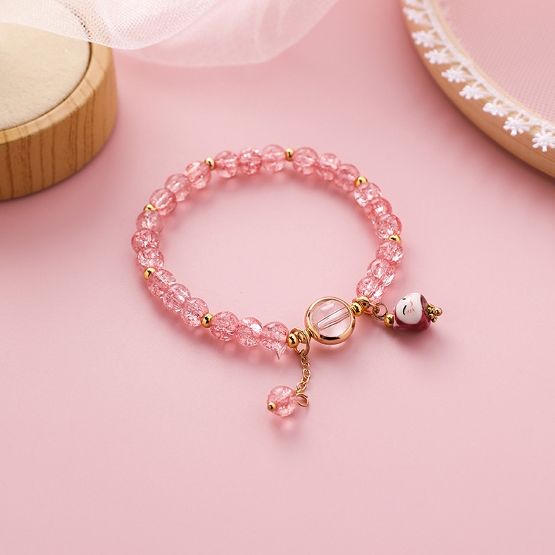 XiaoboACC Vòng Tay Đính Đá Pha Lê Nhiều Màu Sắc Thời Trang | BigBuy360 - bigbuy360.vn