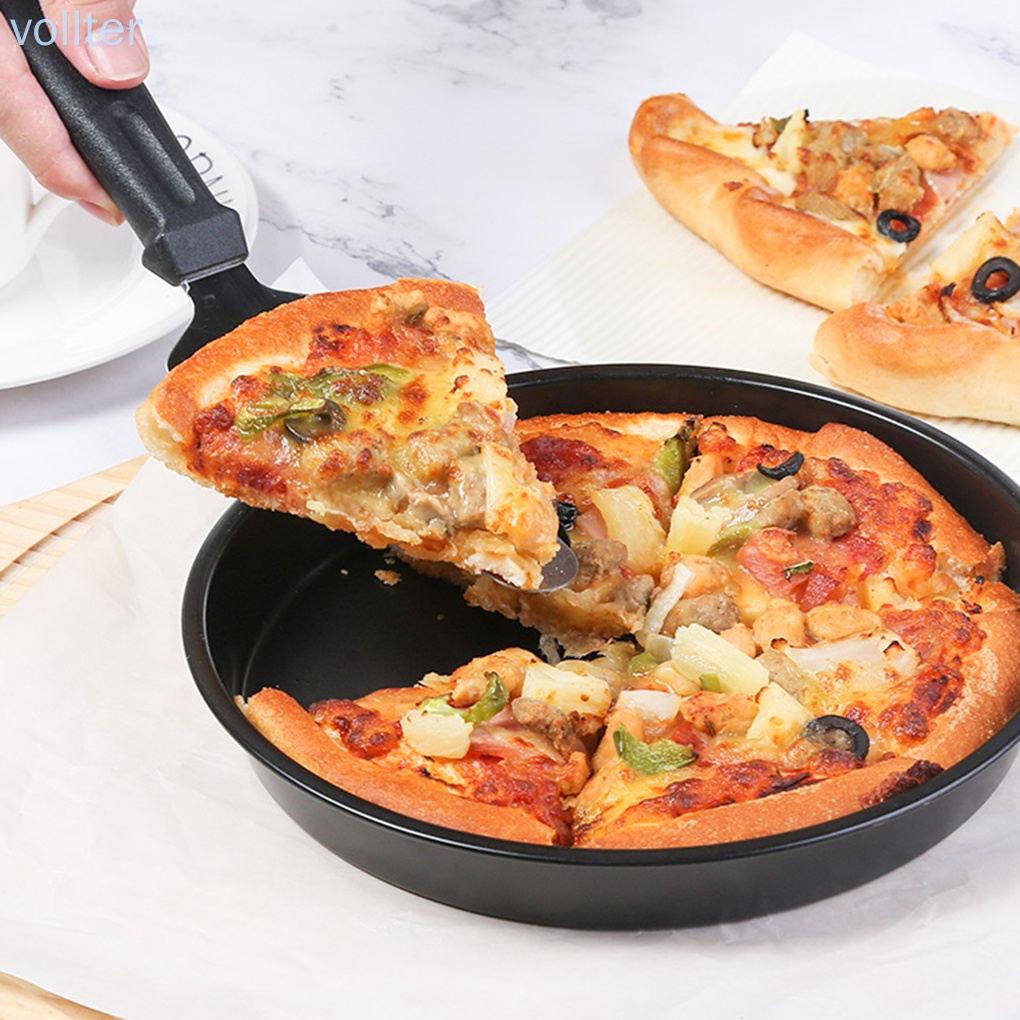 Khuôn làm bánh Pizza bằng thép Carbon chống dính tiện dụng cho nhà bếp