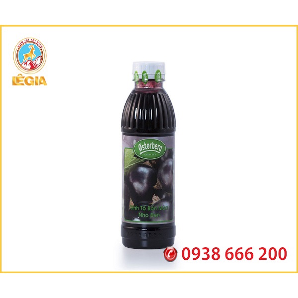 Sinh Tố OSTERBERG Nho Đen 1L - OSTERBERG BLACKCURRANT CRUSH