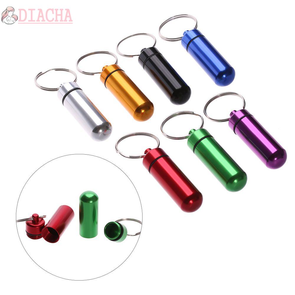 [Hàng mới về] Hộp đựng thuốc và trang sức mini bằng nhựa và nhôm không thấm nước nhiều màu tiện lợi cho du lịch