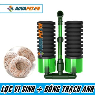 Lọc sủi vi sinh + bóng thạch anh lõi sứ rỗng