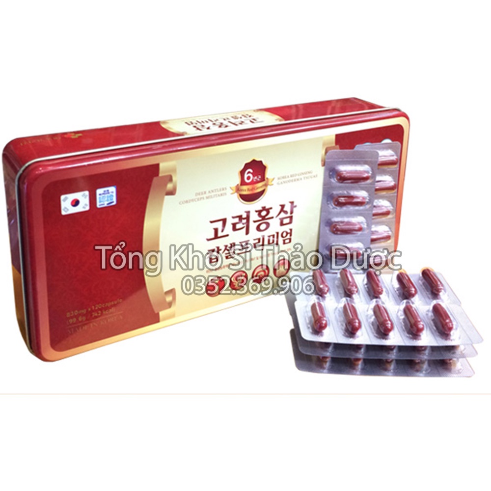 Sâm nhung linh cho đông trùng (Hộp 120v) - Sản phẩm cao cấp