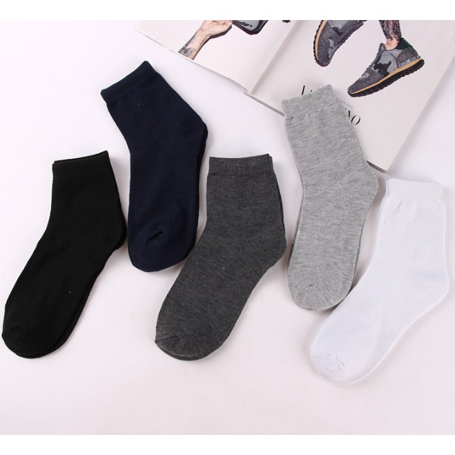 Tất Vớ Nam Nữ Cổ Cao Cotton Cao cấp Style Hàn Quốc VCC02