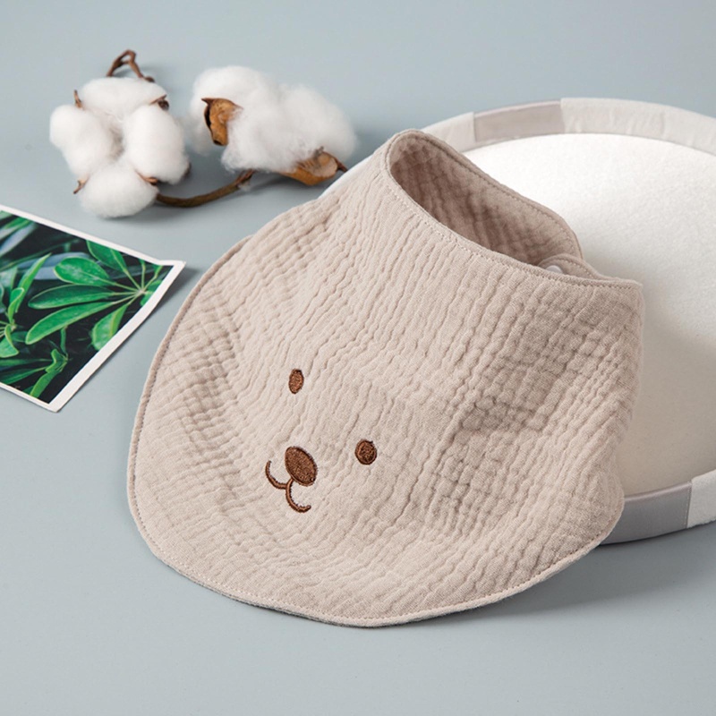 Yếm Ăn Cotton Mềm Mại Dành Cho Bé Sơ Sinh