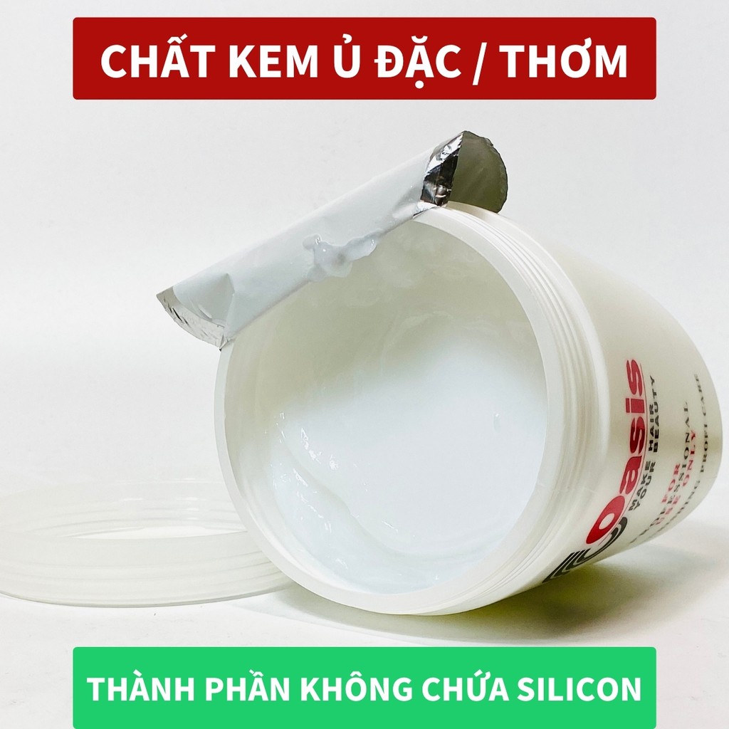 Kem hấp tóc ủ tóc OASIS 1000ML loại 1  - Xả tóc giúp tóc mềm mượt phục hồi tóc hư tổn Phụ Liệu Tóc Pinky
