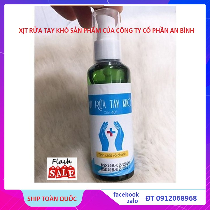 Nước Xịt Rửa Tay Khô Sản Phẩm Của Công Ty Cổ Phần Tập Đoàn Bình An