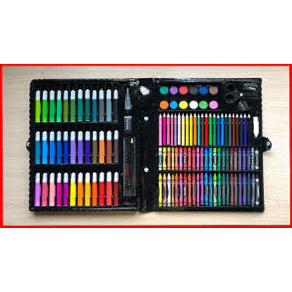 Set hộp bút màu 150 chi tiết cho bé thỏa sức sáng tạo