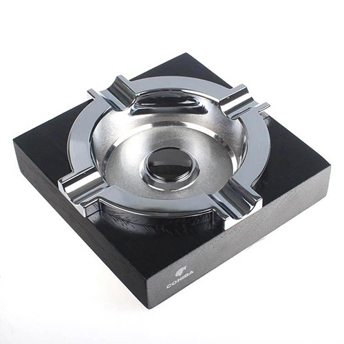 { HÀNG CHÍNH HÃNG } Gạt Tàn Cii-gar bằng Gỗ  2 Trong 1 Cohiba HB 3016 Cao Cấp Họa Tiết Hoa Văn Sang Trọng