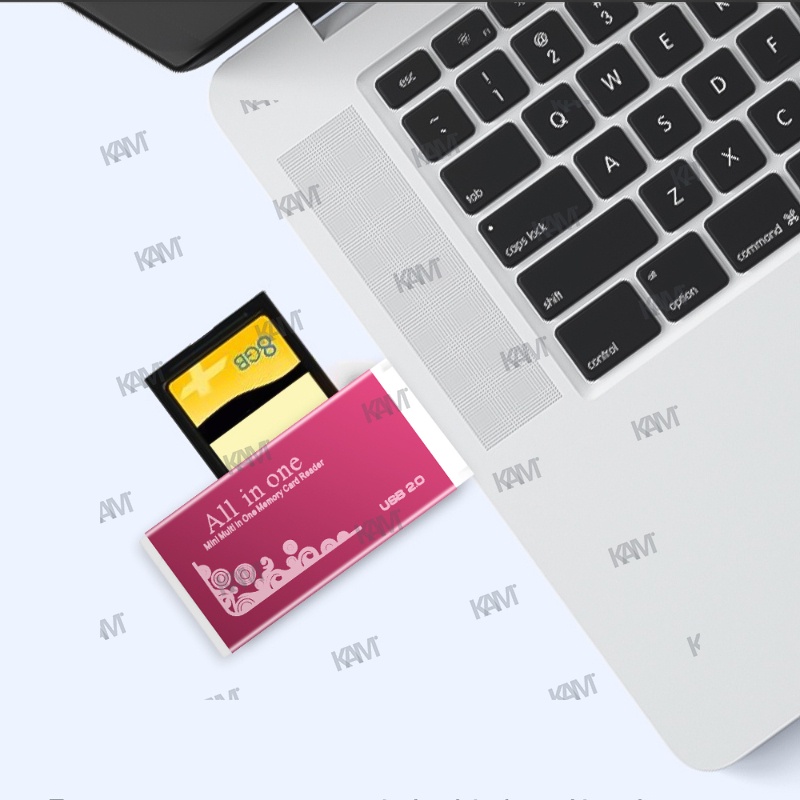 Đầu Đọc Thẻ Nhớ USB 2.0 4 Trong 1 Đa Năng Hỗ Trợ Thẻ SD / SDHC MMC / RS MMC TF / MicroSD MS / MS PRO / MS DUO M2