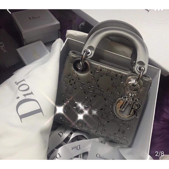 Lady Dio đính đá màu xám siêu chảnh