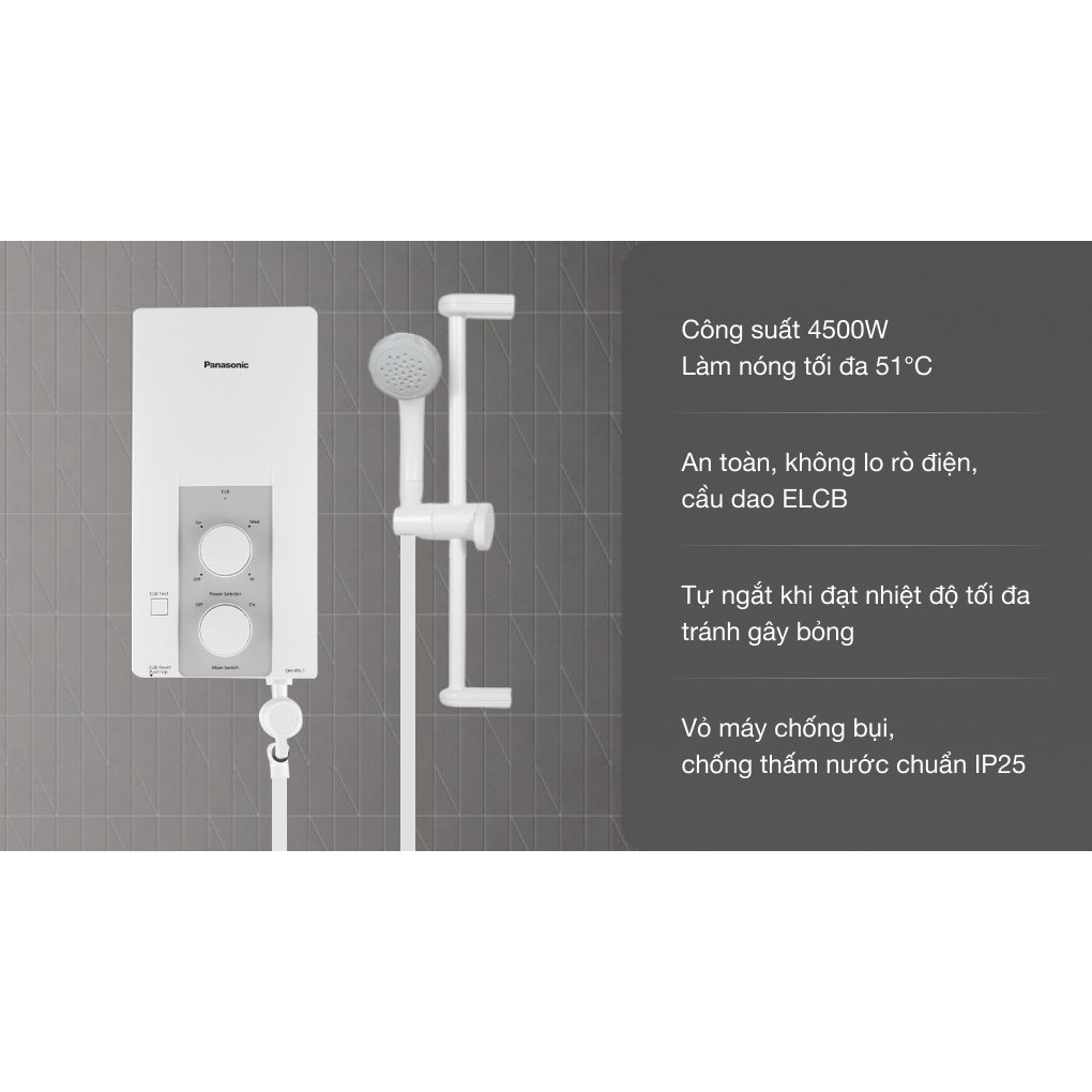 Máy nước nóng Panasonic 4500W DH-4RL1VW