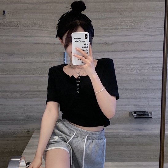 Áo Dệt Kim Ngắn Tay Thời Trang Xinh Xắn Dễ Phối Đồ