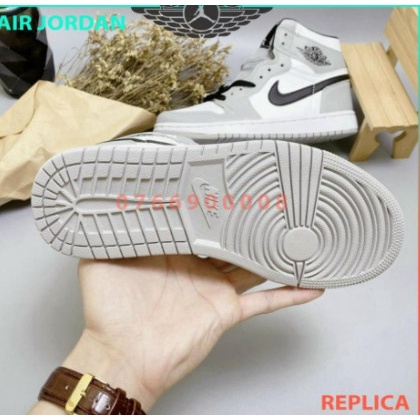 Giày Thể Thao Nam Nữ Jordan JD1 Xám Cổ Cao Hang Cao Cấp Cực Chất | BigBuy360 - bigbuy360.vn