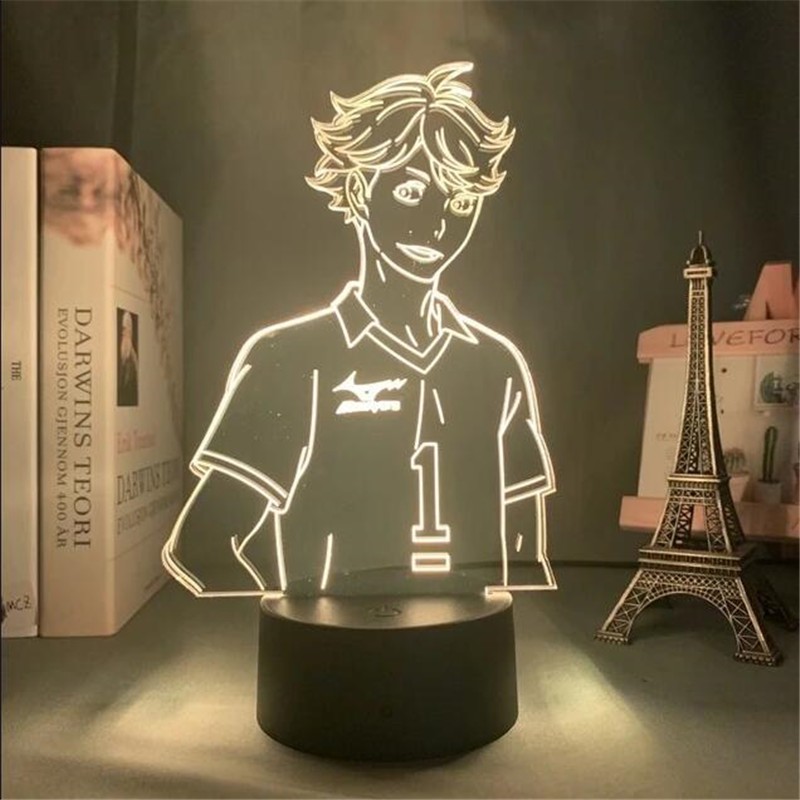 Đèn Led 3d Anime 16 Màu Tặng Kèm Postcard Tạo Hình Nhân Vật Haikyuu ToRU OIKAWA trang trí phòng- quà tặng ý nghĩa