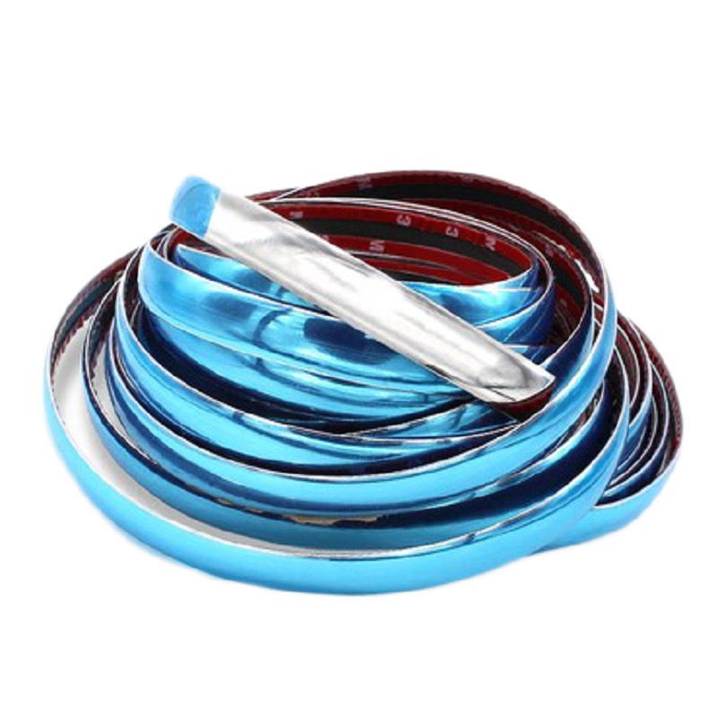 Cuộn Nẹp Viền 3cm Trang Trí Chân Kính Ô Tô Mạ Crom Khổ 3cm x 12m