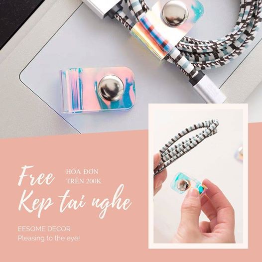 Phụ kiện dây thu gọn tai nghe sạc, cáp sạc điện thoại chống rối đứt màu Hologram cá tính | BigBuy360 - bigbuy360.vn