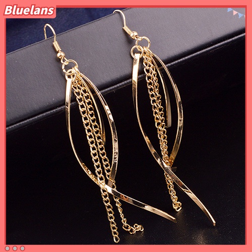 Cặp khuyên tai kiểu tua rua dài phong cách Vintage thời trang cho nữ