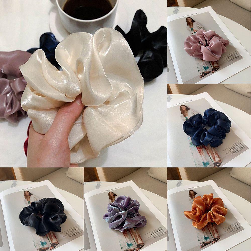 Dây Buộc Tóc Lụa Satin Co Giãn Nhiều Màu Sắc 1 #