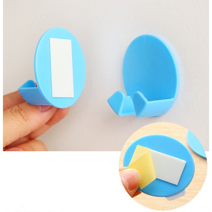 Túi 02 Móc Núm Treo Phích Cắm Dán Tường - Giá Đỡ Giắc Cắm Dây Điện Chịu Lực (Chọn Số Lượng)