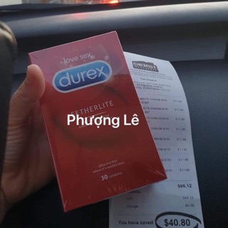 Bao cao su durex mua úc hộp 30 cái