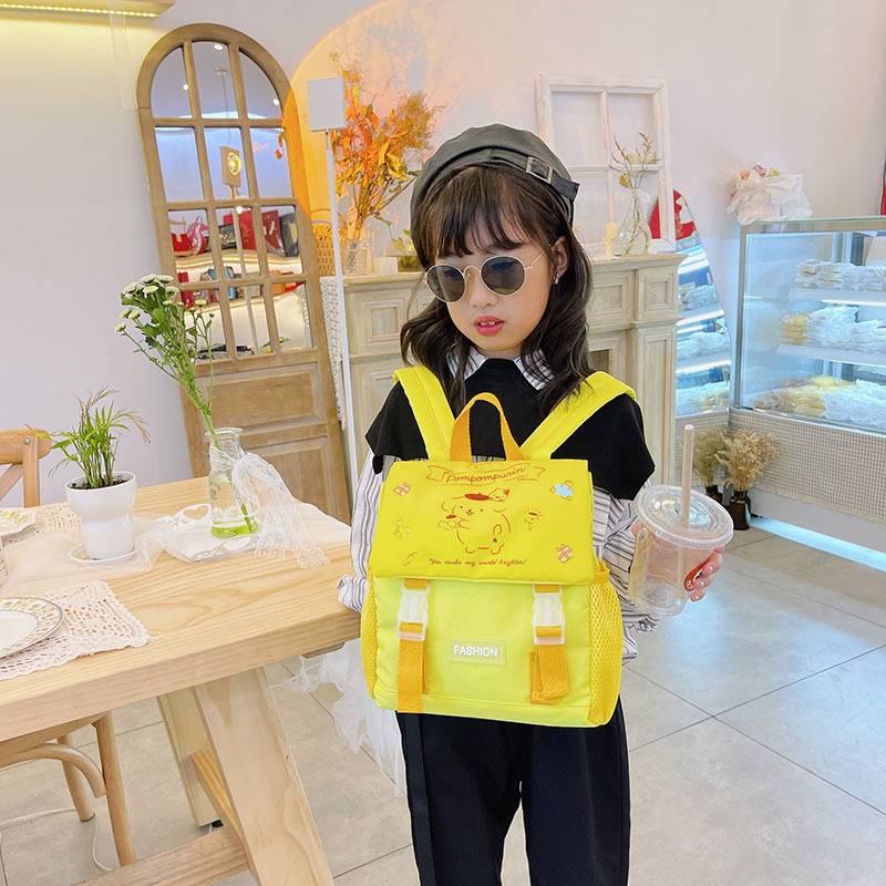 Ba Lô Đi Học Vải Oxford Cỡ Lớn Họa Tiết Hoạt Hình GP41 Sanrio Kuromi unicorn Cinnamoroll Hello Kitty Cho Bé Mẫu Giáo