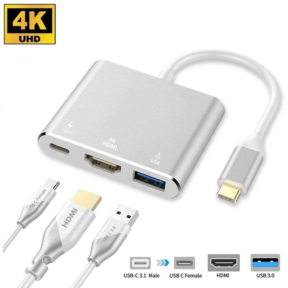 ADAPTER USB C 3 IN 1 ( HỖ TRỢ SAMSUNG DEX )