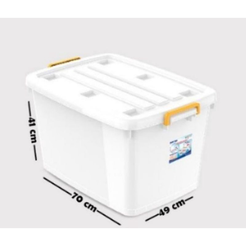 Combo 2 Thùng Nhựa Có Bánh Xe Duy Tân 90L