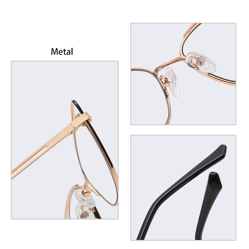 ZEliN Mắt kính  thời trang gọng mắt mèo phong cách Âu Mỹ chống ánh sáng xanh dành cho nữ WH551