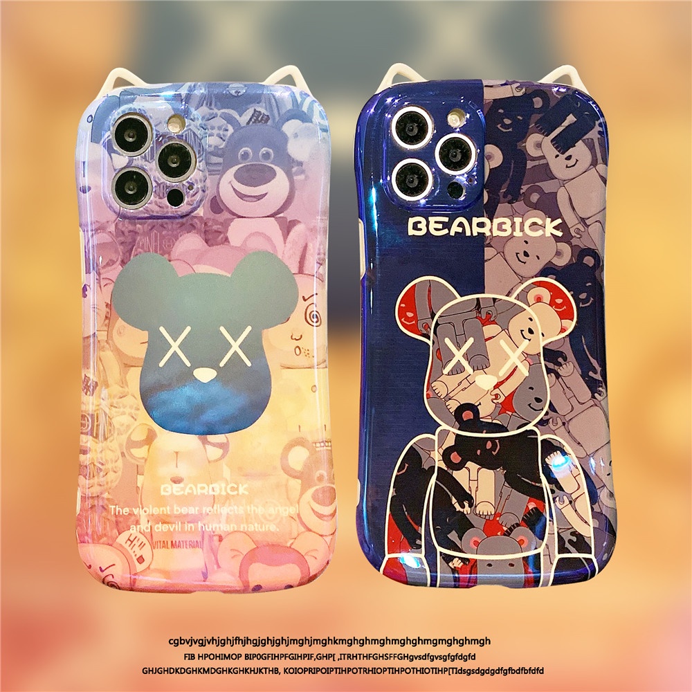 Dễ Thương Ốp Điện Thoại Tpu Silicon Mềm Hình Tai Mèo Kaws 3d Cho Iphone 11 12 Pro Max 12pro Se 2020 X Xs Max Xr 7 8 Plus