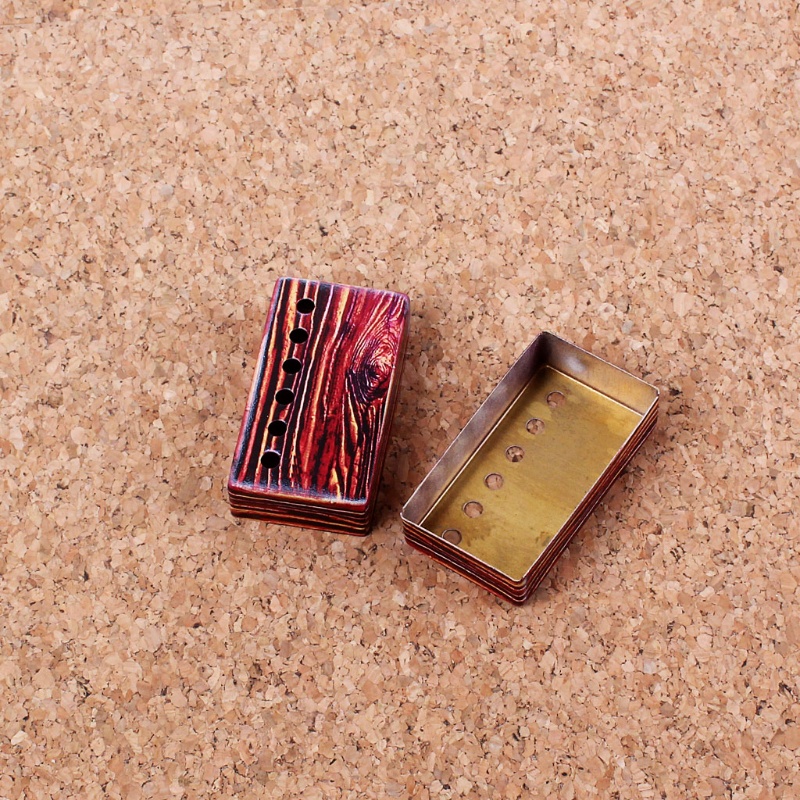 Set 2 Vỏ Bọc Pickup Cổ Cầu In Họa Tiết Màu Đỏ 50 / 52mm Cho LP Điện Guit